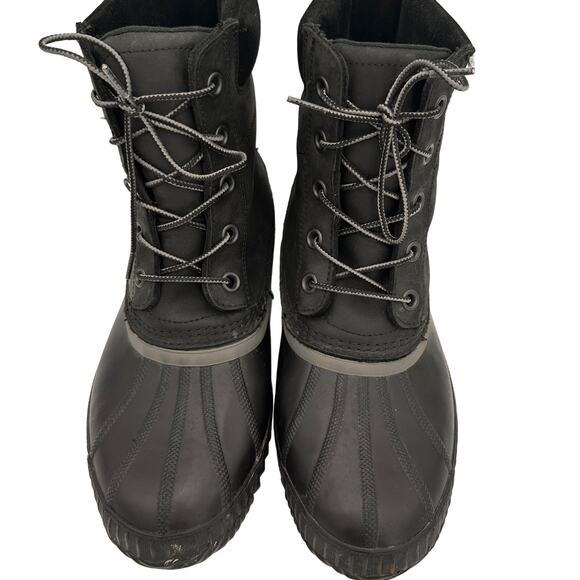 Sorel Men\'s Black Cheyanne II Lace Duck Boots Size 11 main image 6